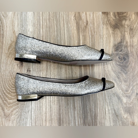 Nanette Lepore Dina Glitter Pointy Toe Flats Woman’s Size 6.5 NWOT - Picture 4 of 6